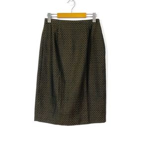 Vintage Christian Dior Wool Pencil Skirt